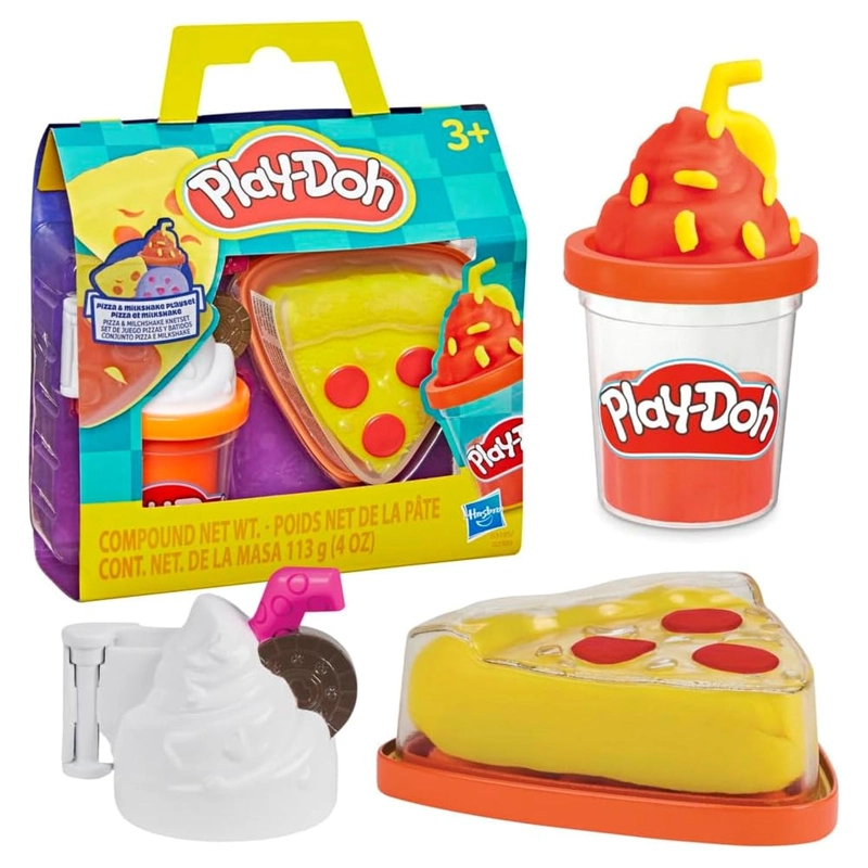 SET PLAY-DOH TREATS TO GO: PIZZA Y BATIDO - 1