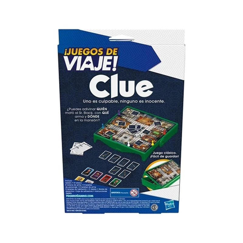 JUEGO DE VIAJE - CLUE - 4
