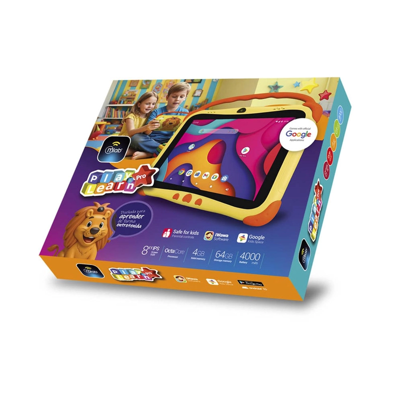 TABLET MLAB PLAY & LEARN PRO 8' OCTA-CORE 4GB RAM 64GB WIFI - 6