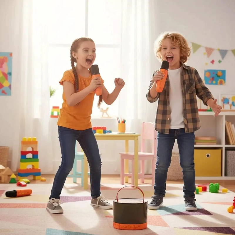 PARLANTE KARAOKE 2 MICROFONOS BLUETOOTH TOY STORY 5 - 2