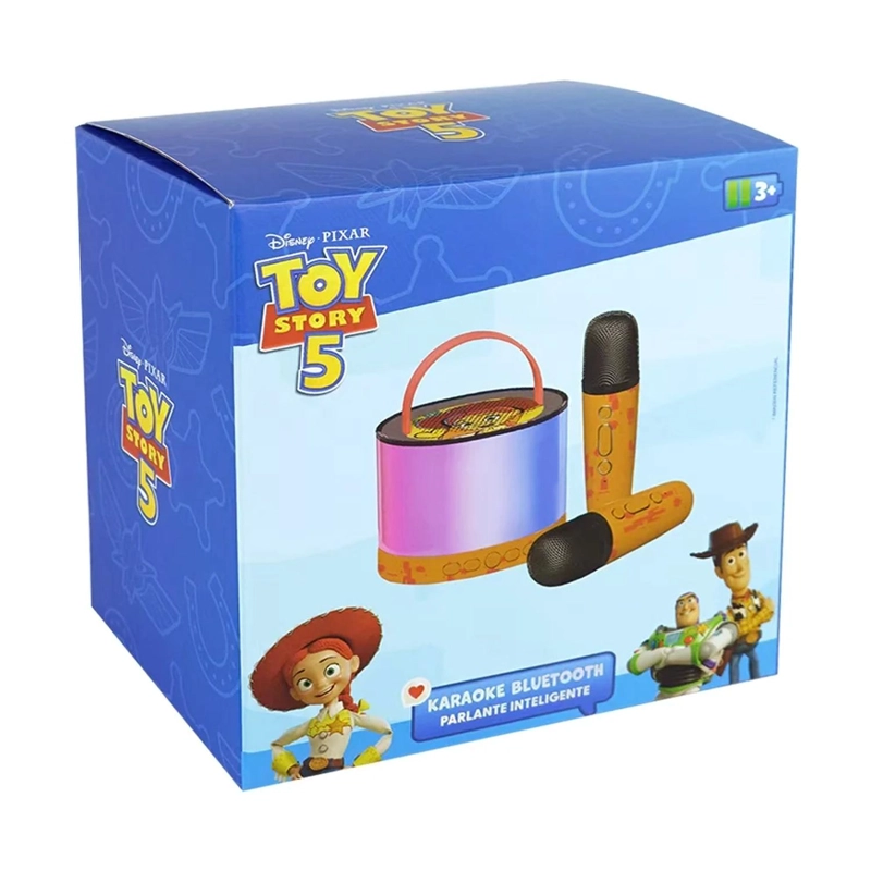 PARLANTE KARAOKE 2 MICROFONOS BLUETOOTH TOY STORY 5 - 6