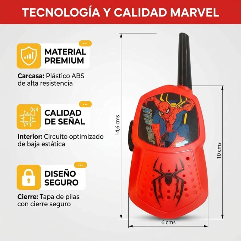 WALKIE TALKIE SPIDERMAN MVWT899 - 3