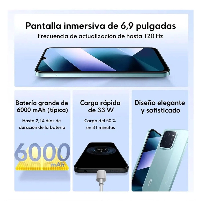POCO C85 6GB RAM + 128GB MORADO - 4