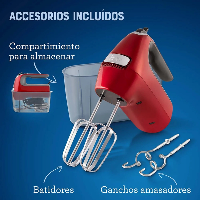 BATIDORA DE MANO OSTER® 7 VELOCIDADES + FUNCION TURBO FPSTHM360R - 6