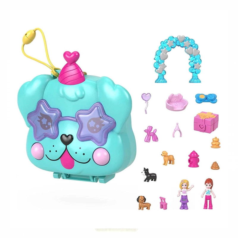 POLLY POCKET - ESTUCHE FIESTA DE CUMPLEAÑOS DE PERRITO - 3