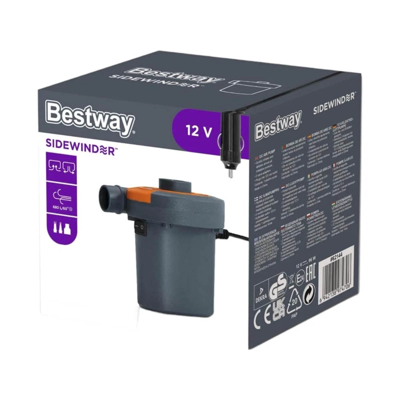 INFLADOR ELE CTRICO BESTWAY SIDEWINDER 12V - 5