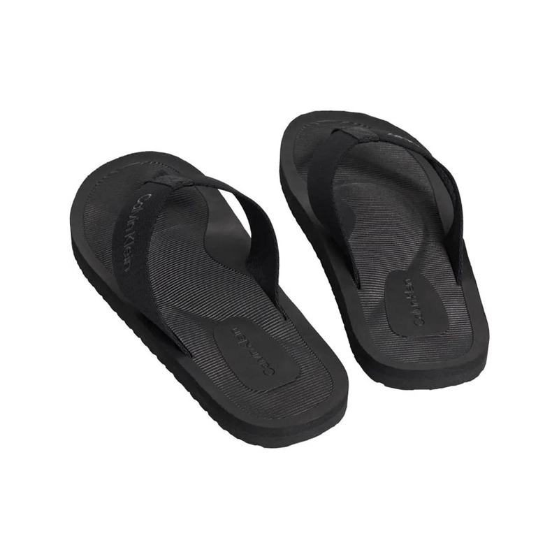 SANDALIAS CALVIN KLEIN CITY THONG SLIDE NEGRO - 2