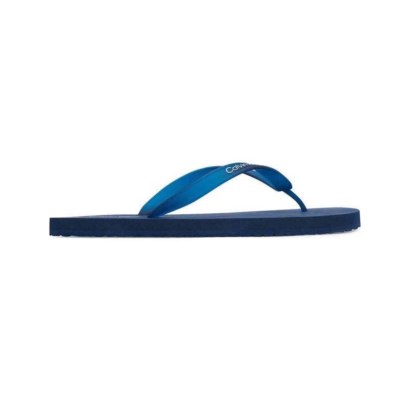 SANDALIAS CALVIN KLEIN BEACH THONG SLIDE AZUL - 1