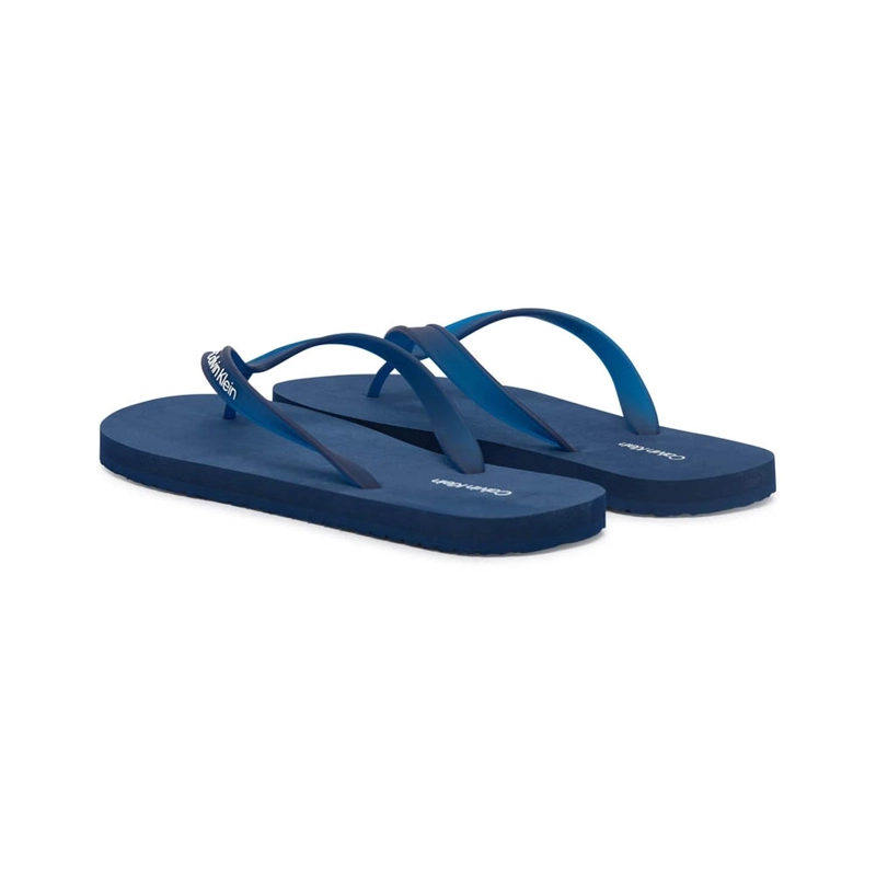 SANDALIAS CALVIN KLEIN BEACH THONG SLIDE AZUL - 3