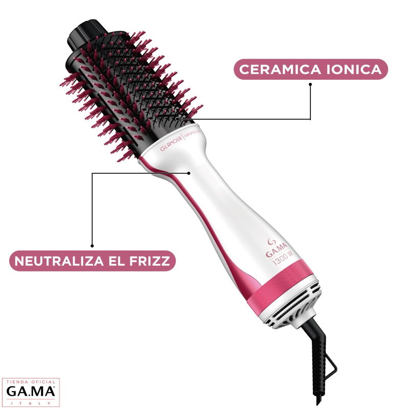 CEPILLO SECADOR MODELADOR GAMA GLAMOUR PINK CERAMIC ION - 3