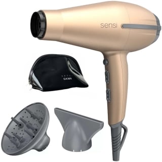 GAMA SECADOR DE PELO GAMA H TEMPO 5D SENSI GOLD 2200 W + BOLSO | Beige