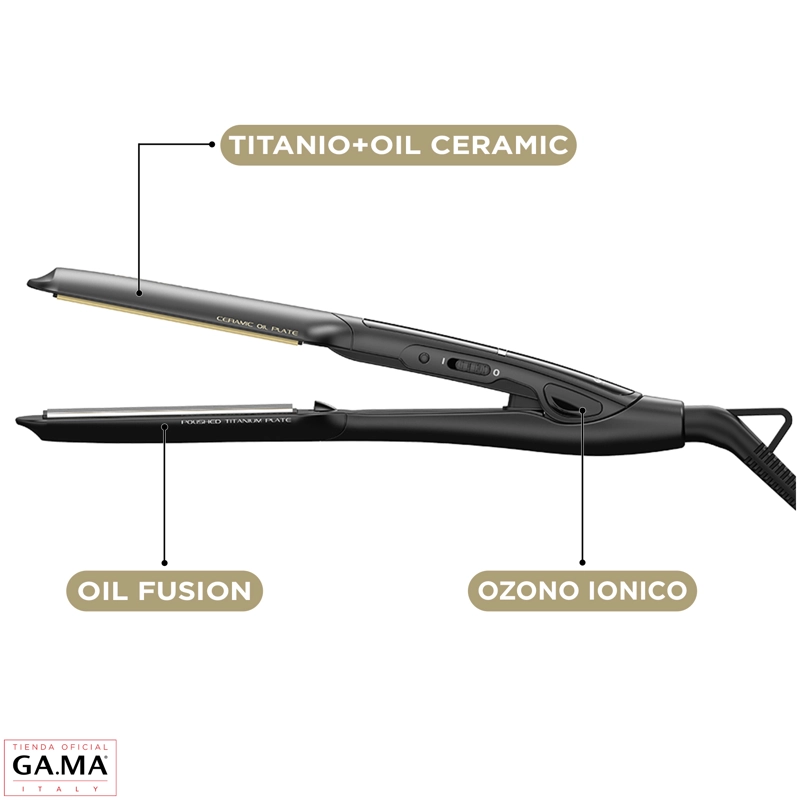 PLANCHA ALISADORA DUAL PLATES GAMA TITANIO CERAMIC WIDE LONG - 3