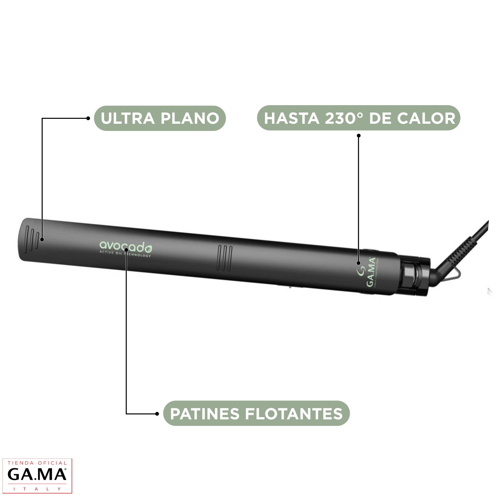 PACK GAMA SECADOR BORA Y ALISADOR ELEGANCE AVOCADO - 4