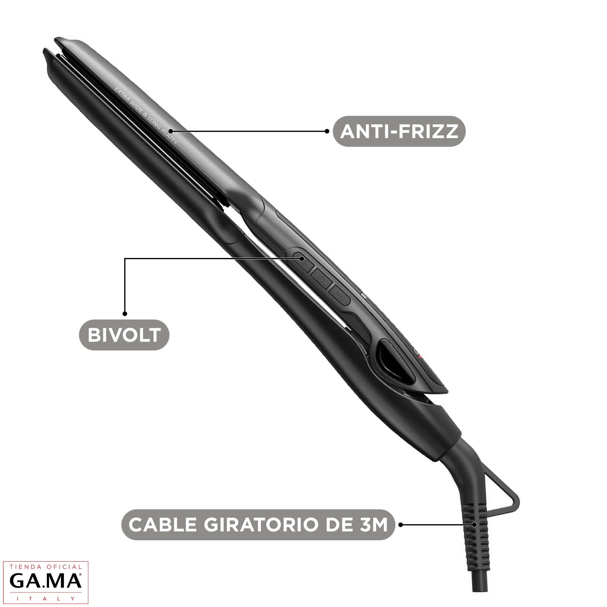 PLANCHA ALISADORA GAMA X-WIDE TITANIO 3D PROTECTOR KERATINA - 5