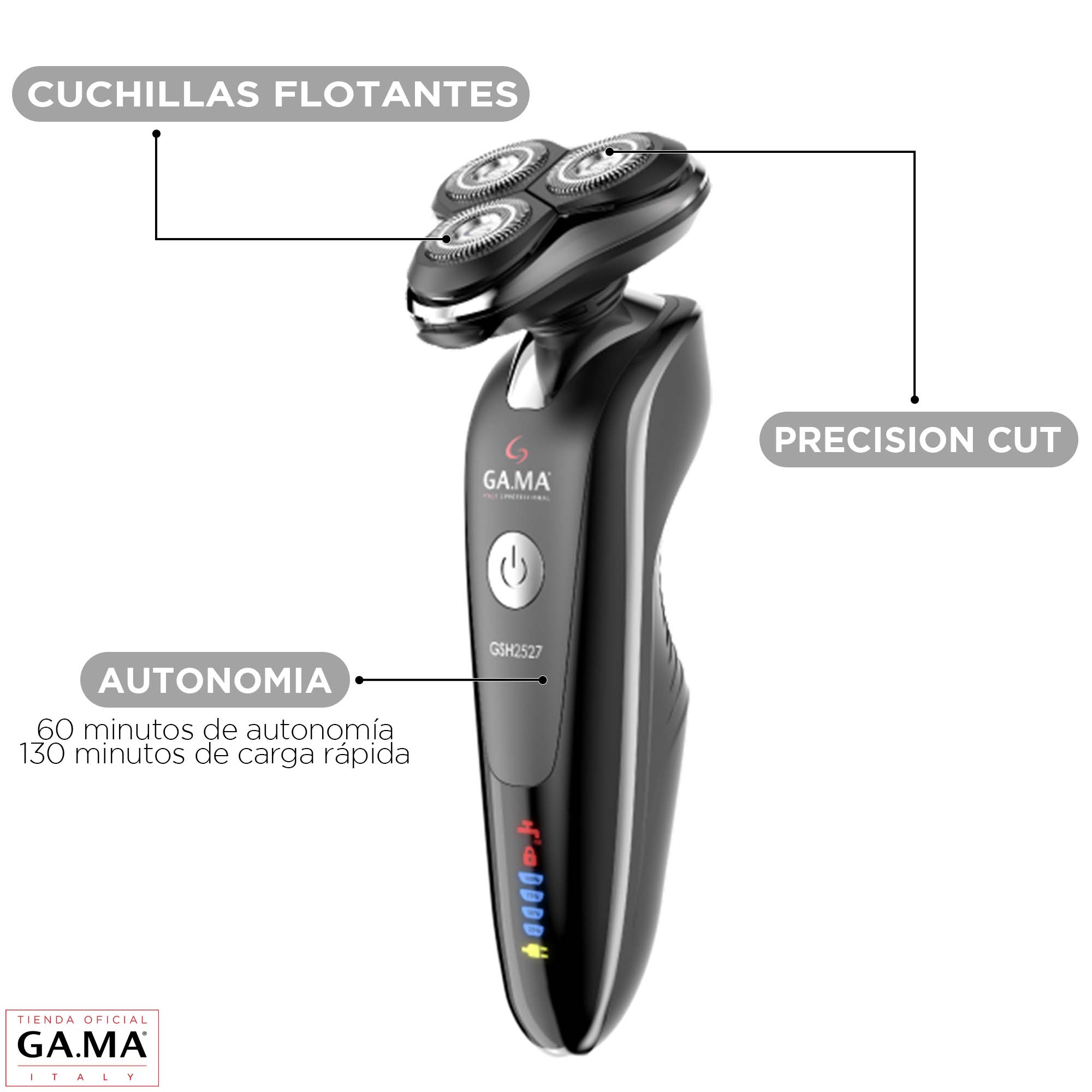 AFEITADORA SET GAMA GSH 2527 WET & DRY - 3
