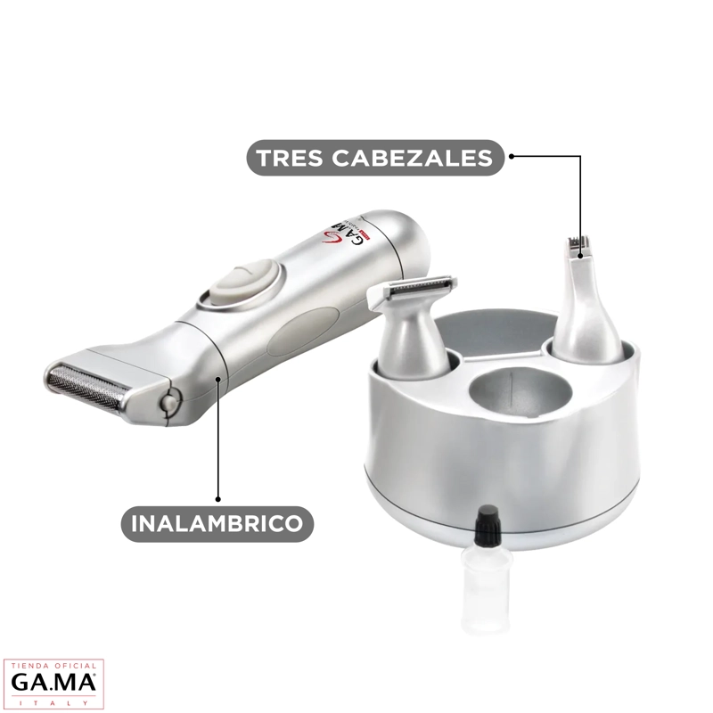 CORTAPELOS  MULTIUSO GAMA SE 2301 6 EN 1 CABELLO BARBA NARIZ - 3