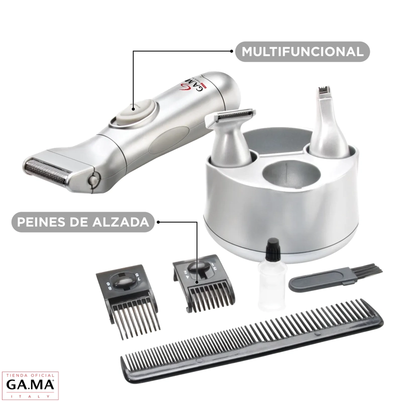 CORTAPELOS  MULTIUSO GAMA SE 2301 6 EN 1 CABELLO BARBA NARIZ - 4