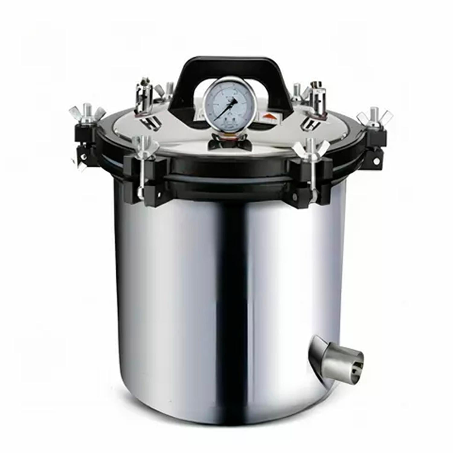 ESTERILIZADOR ULTRA ESTETICA AUTOCLAVE 18 L 3 PIEZAS VAPOR PRESION ACERO INOXIDABLE - 1
