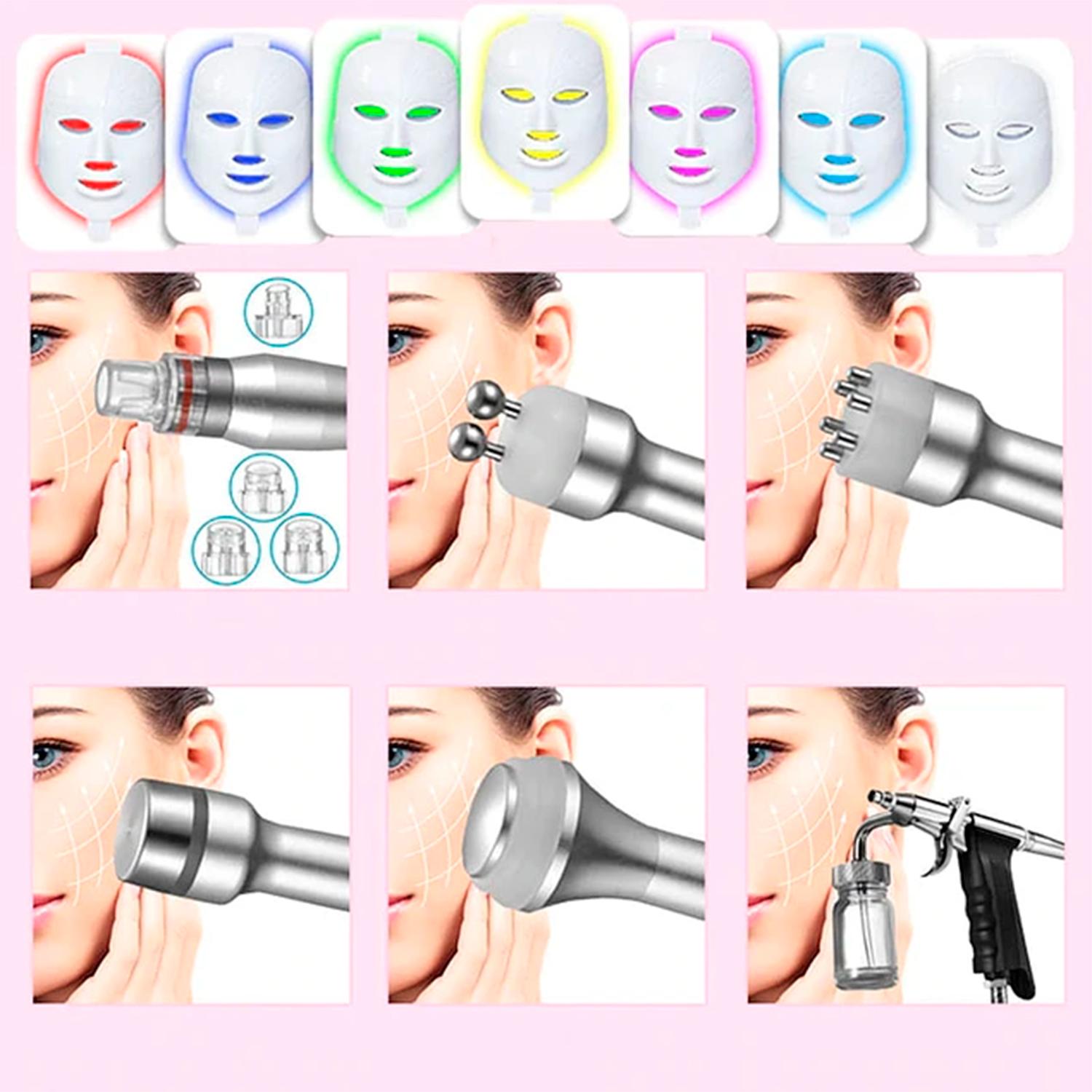 MAQUINA HIDRODERMOABRASION 7 EN 1 LIMPIEZA FACIAL - 6