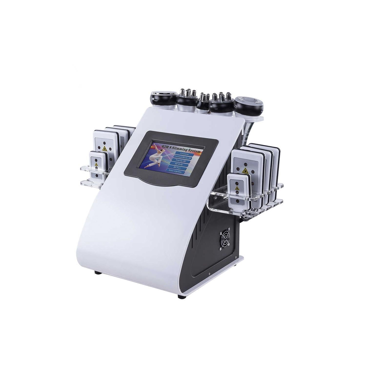 LIMPIADOR ROSTRO Y CUELLO ULTRA ESTÉTICA MÁQUINA CAVITACIÓN 6 EN 1 + RF + LIPOLASER + VACUUM - 1