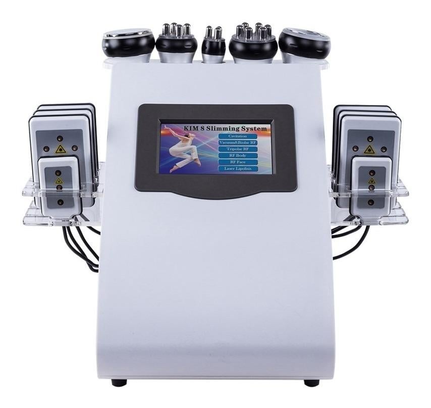 LIMPIADOR ROSTRO Y CUELLO ULTRA ESTÉTICA MÁQUINA CAVITACIÓN 6 EN 1 + RF + LIPOLASER + VACUUM - 2