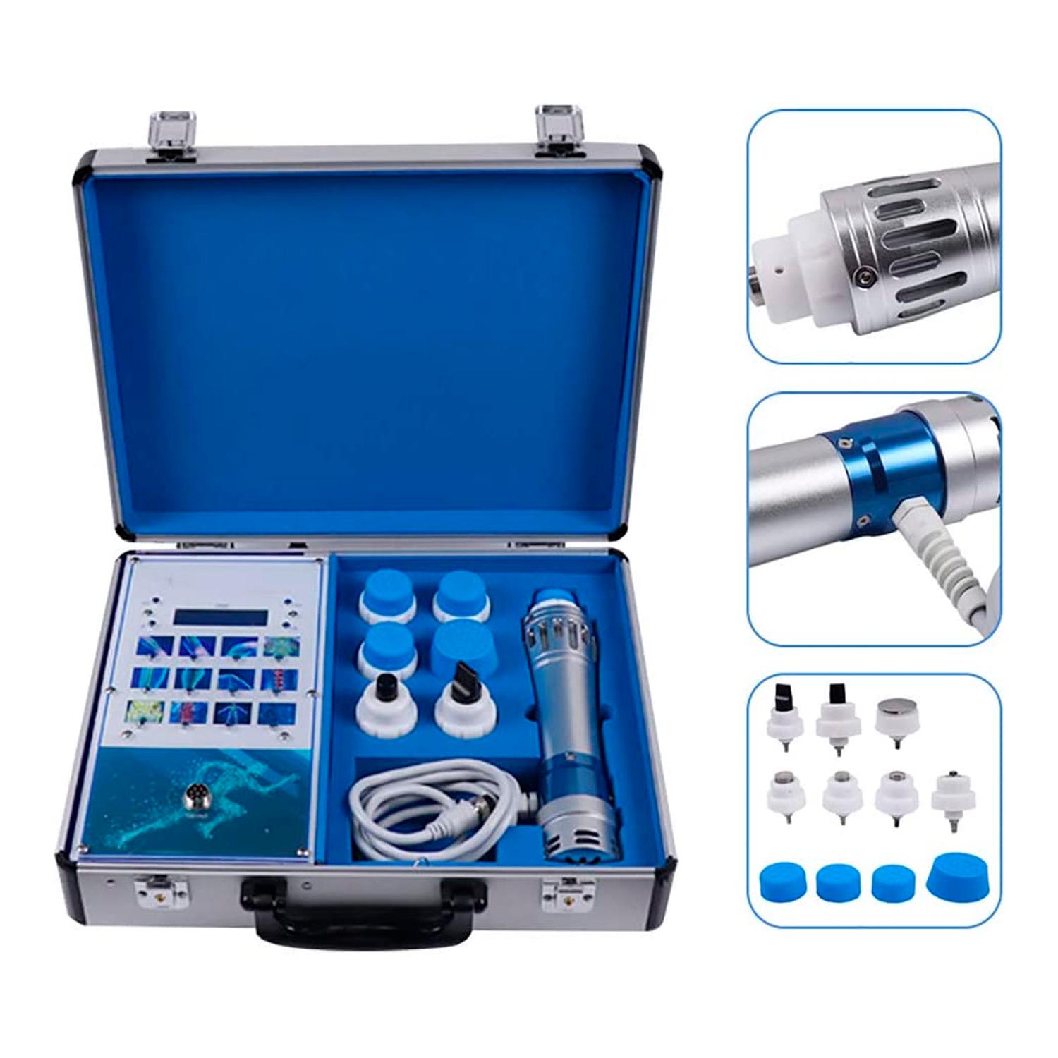 MÁQUINA DE TERAPIA ONDAS DE CHOQUE ULTRA ESTÉTICA ALUMINIO PORTÁTIL - 2