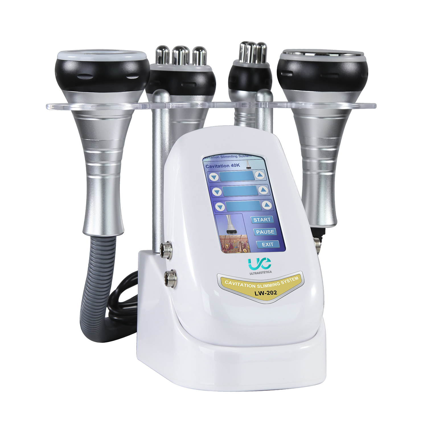 SET CAVITACIÓN 40K ULTRA ESTÉTICA + RF FACIAL + RF CORPORAL + VACUUM RF - 2