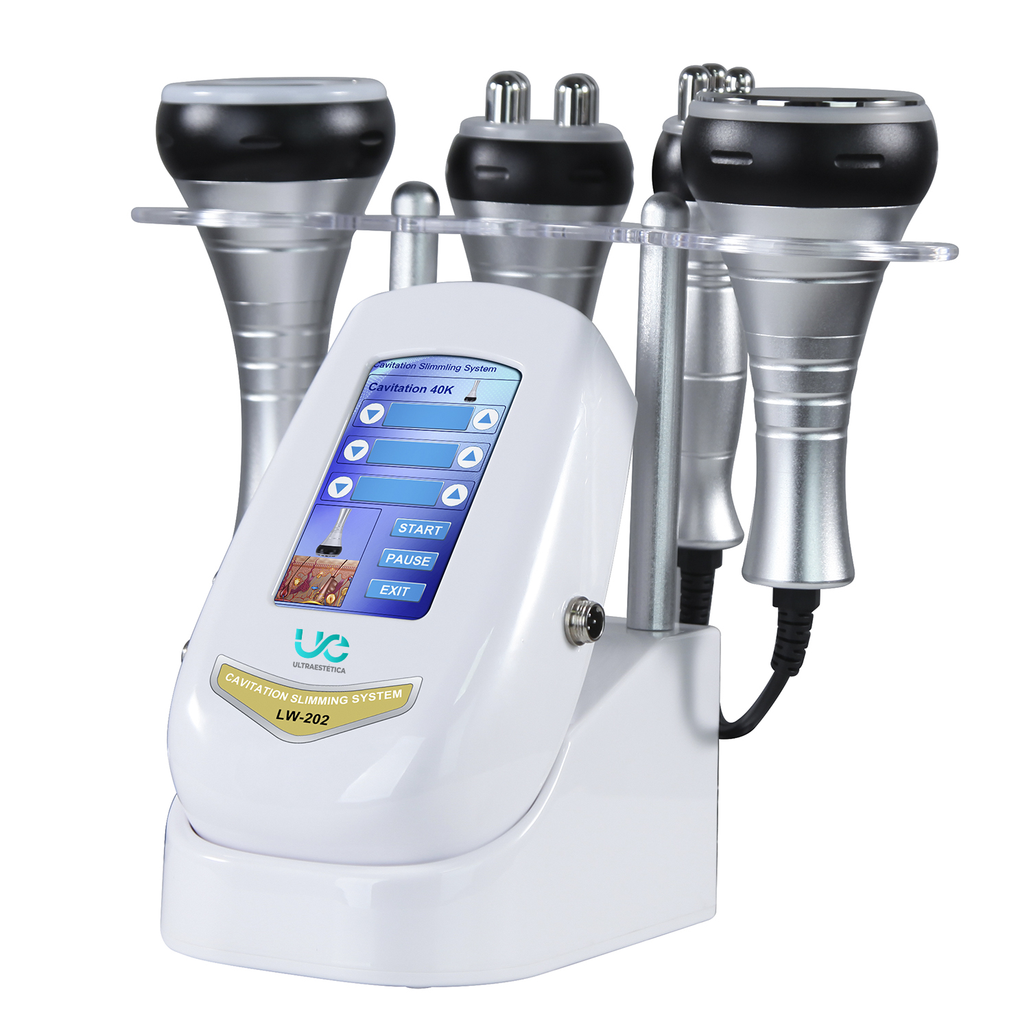 SET CAVITACIÓN 40K ULTRA ESTÉTICA + RF FACIAL + RF CORPORAL + VACUUM RF - 3