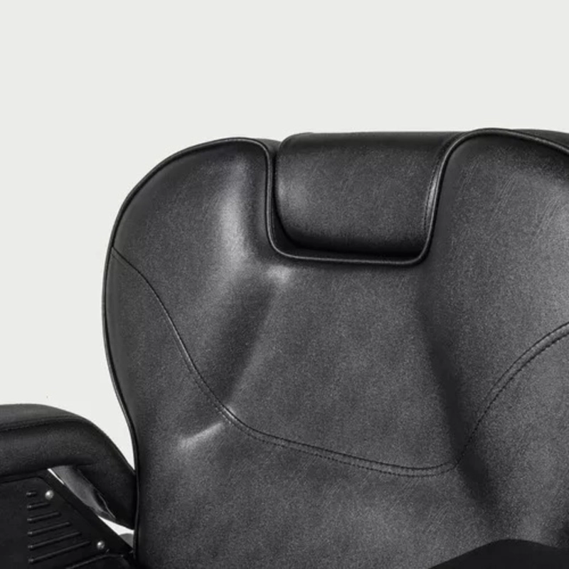 SILLA ACERO NEGRO BARBERIA PELUQUERIA PRO - 5