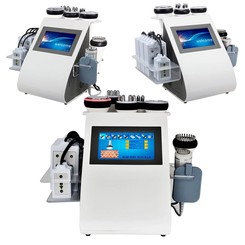 MAQUINA CAVITACION 40K   9 EN 1 + LIPOLASER + ELECTROESTIMULACION + RF + VACUUM - 3
