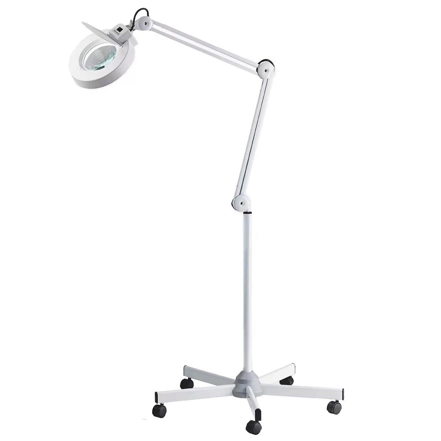 LAMPARA LUPA PEDESTAL - BLANCO - 3