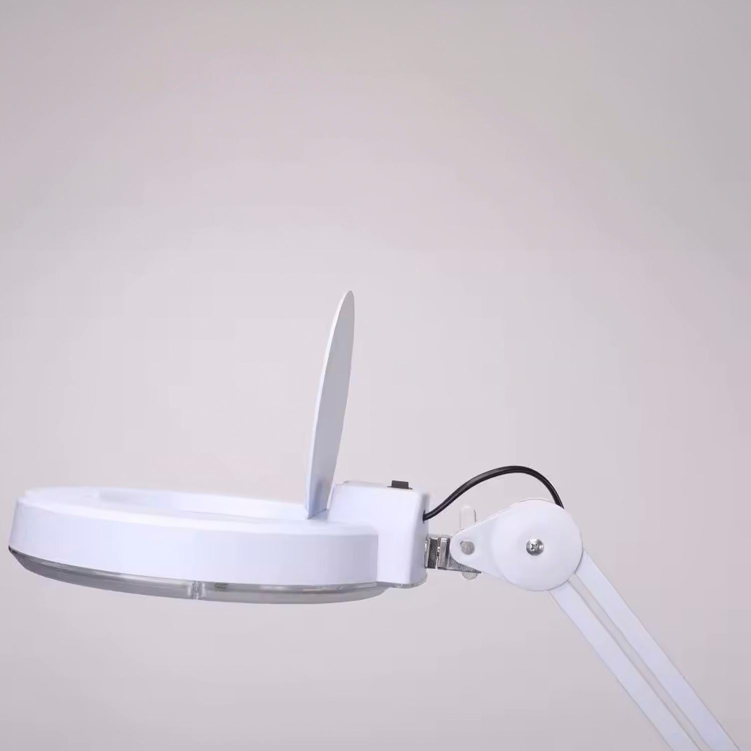 LAMPARA LUPA PEDESTAL - BLANCO - 4
