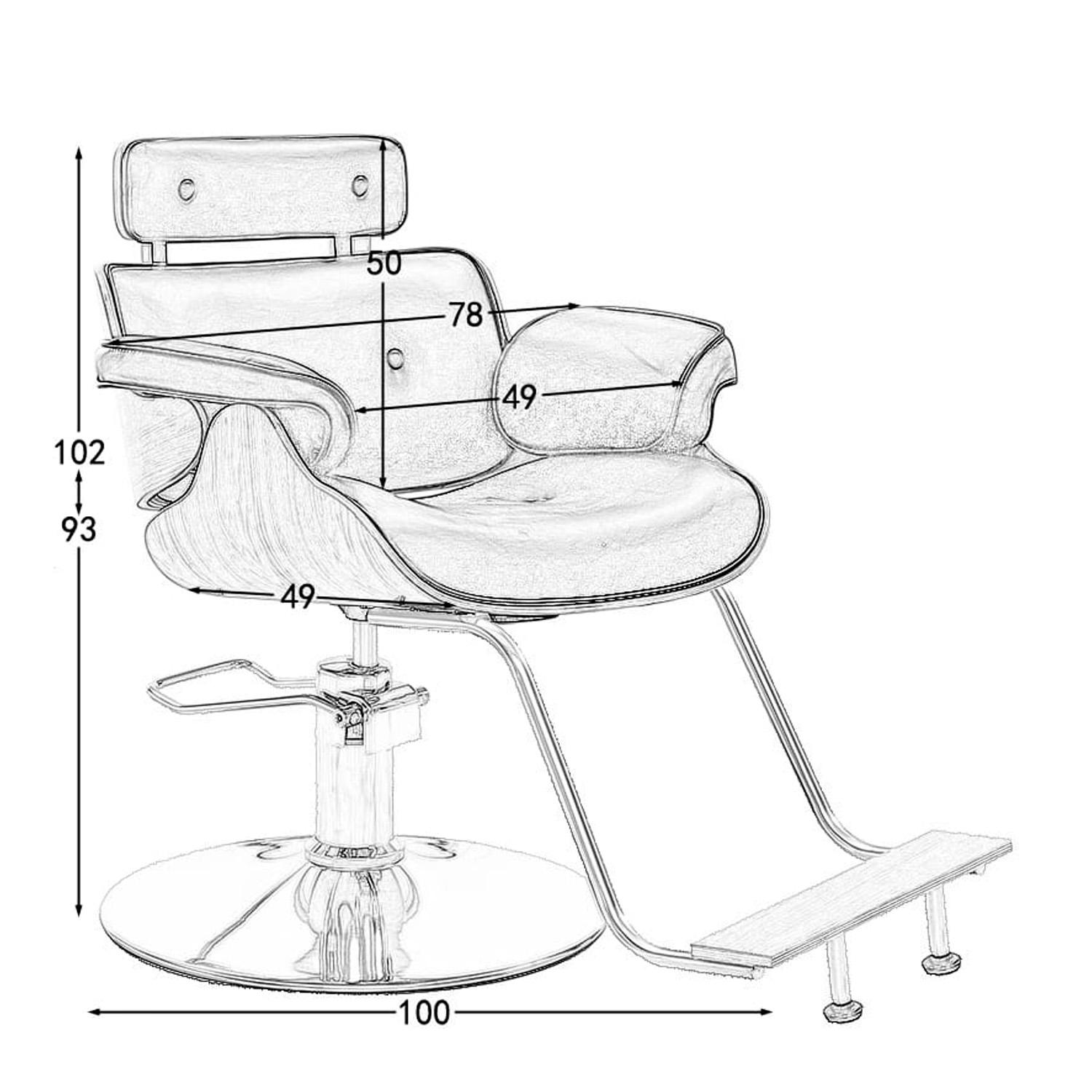 SILLON SILLA PELUQUERIA BARBERIA HIDRAULICO PRESTIGE - 6