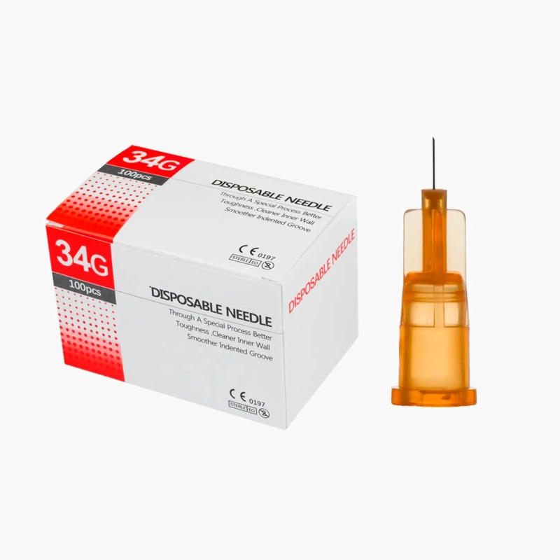 AGUJAS HIPODERMICAS 34G 4MM MESOTERAPIA CAJA * 100 UNDS. - 1