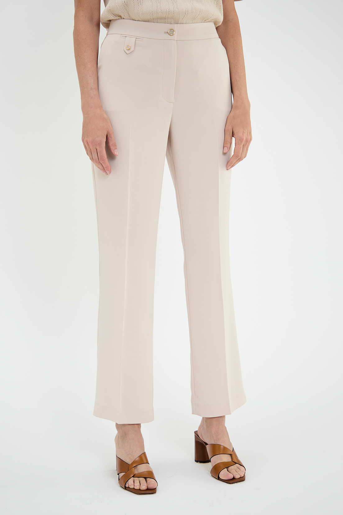PANTALÓN MUJER MA GRIFFE BEIGE FORMAL RECTO - 2