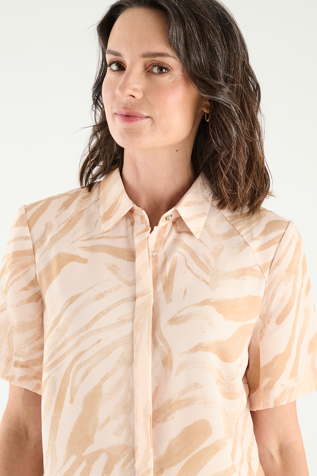 BLUSA MUJER MA GRIFFE BLANCO CAMISERA ESTAMPADA - 2