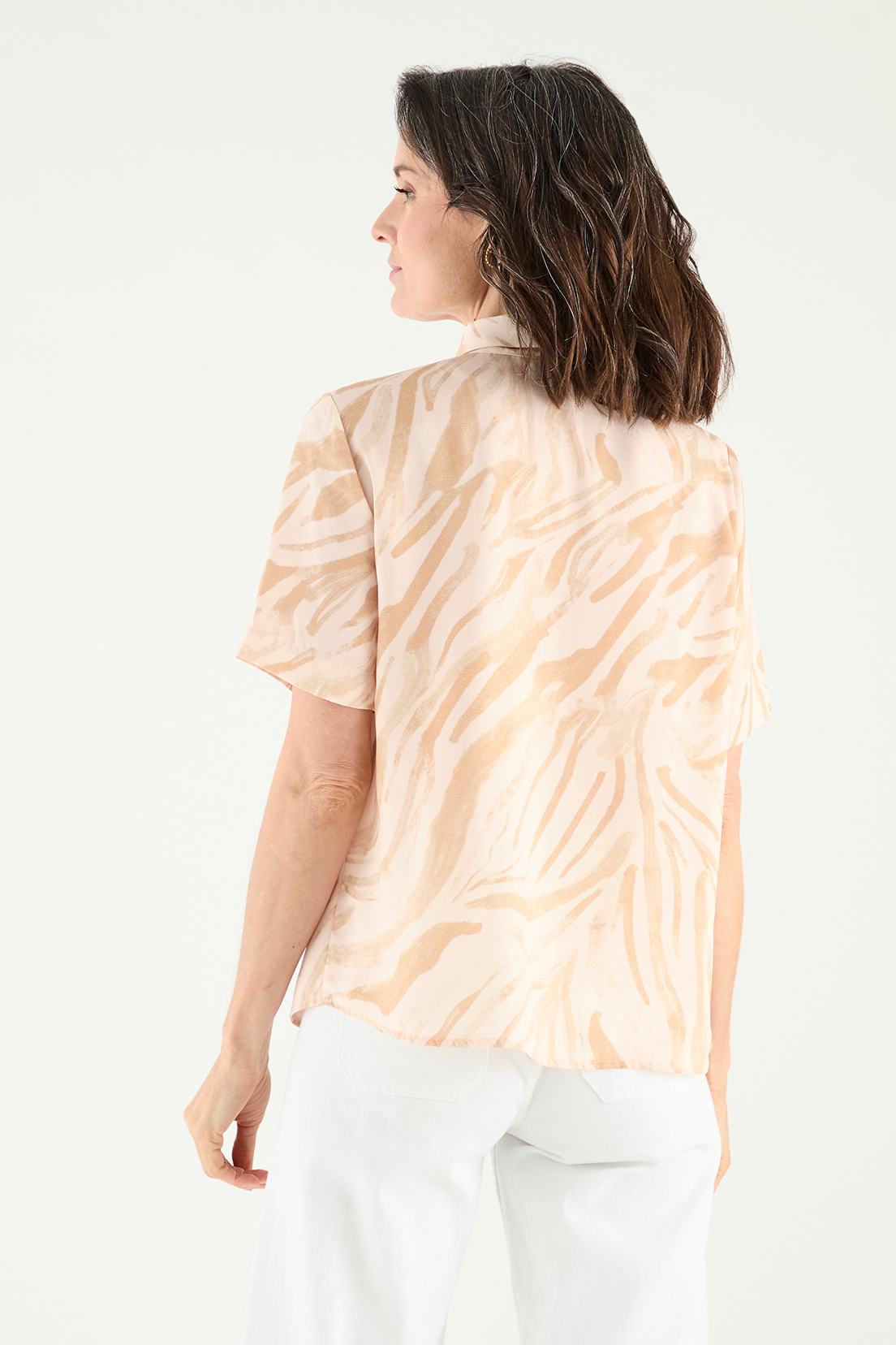BLUSA MUJER MA GRIFFE BLANCO CAMISERA ESTAMPADA - 4