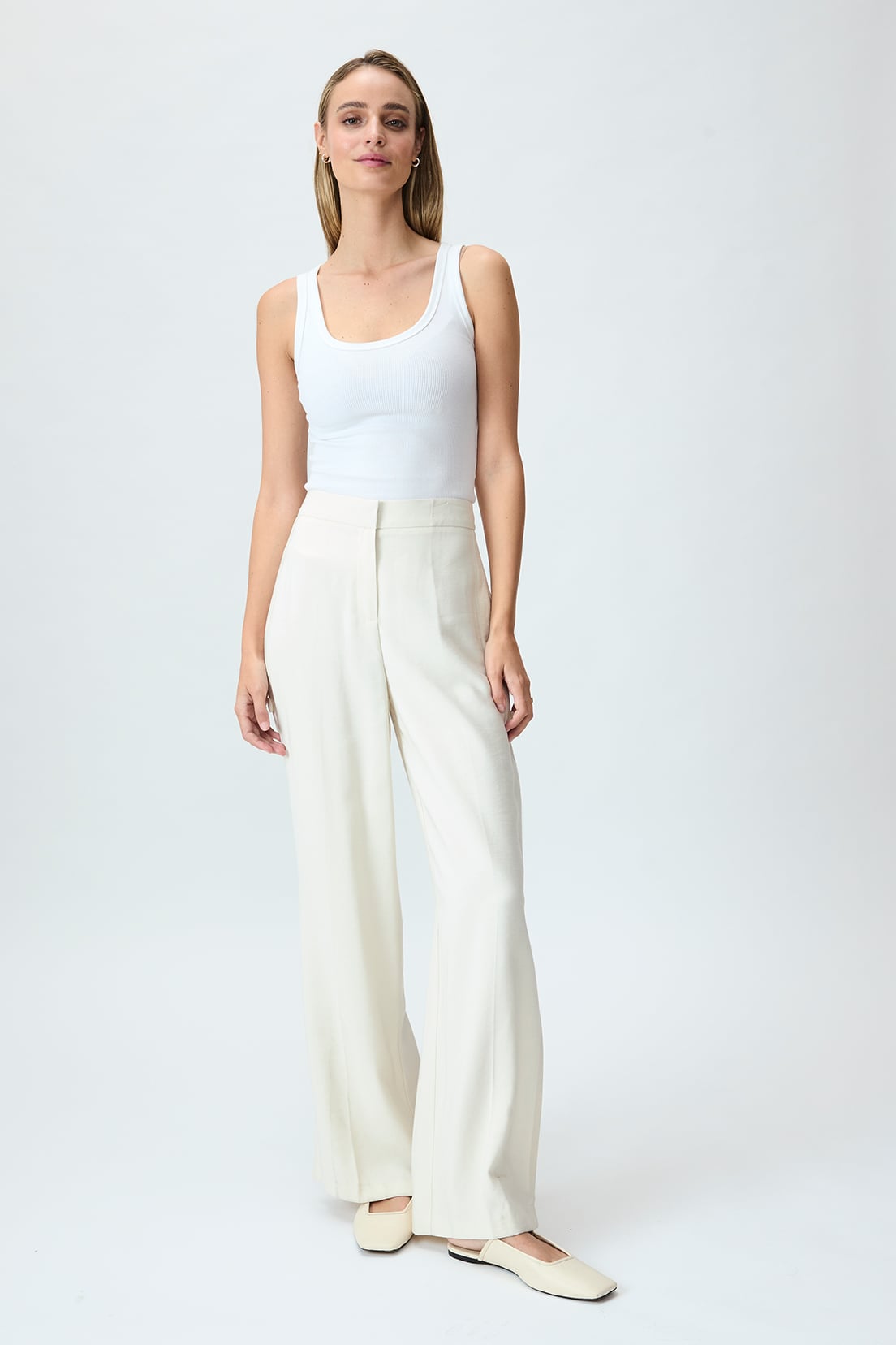 PANTALÓN MUJER IO BEIGE LISO - 1