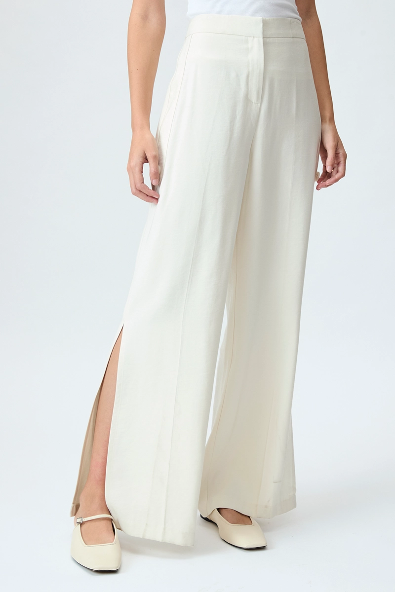 PANTALÓN MUJER IO BEIGE LISO - 2