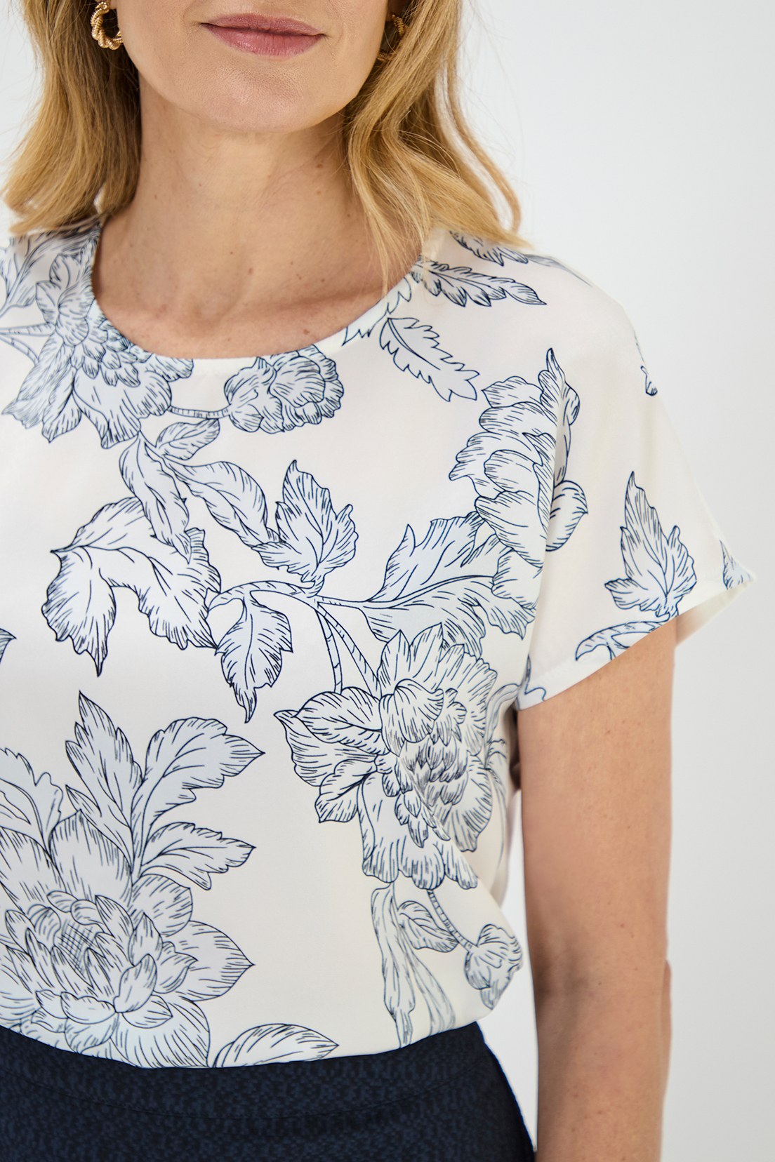 POLERA MANGA CAIDA MUJER MA GRIFFE BLANCO ESTAMPADA - 3
