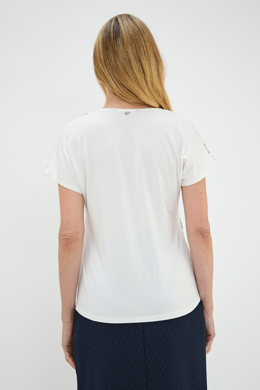 POLERA MANGA CAIDA MUJER MA GRIFFE BLANCO ESTAMPADA - 4