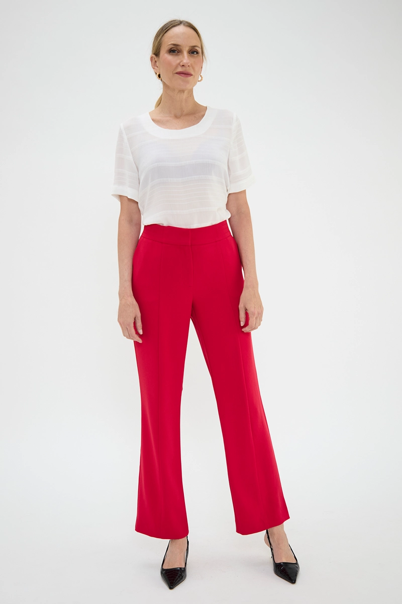 PANTALÓN MUJER MA GRIFFE FUCSIA CON CORTE PIERNA - 1