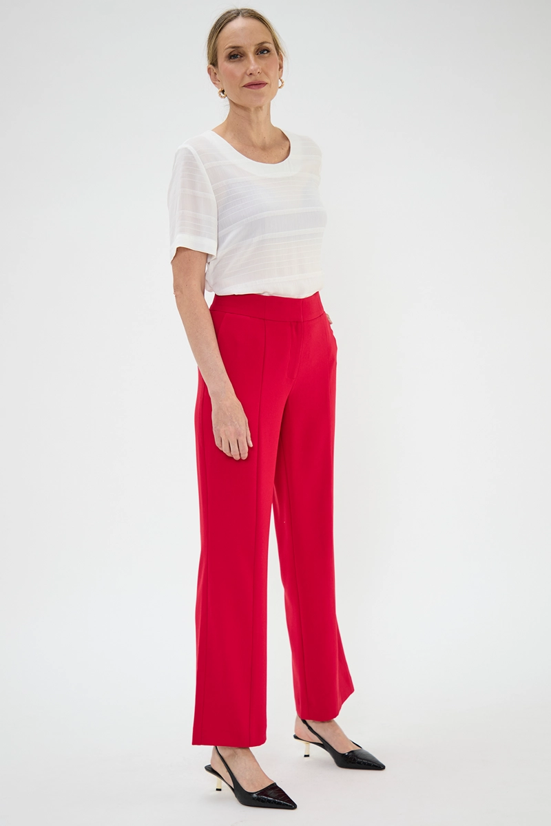PANTALÓN MUJER MA GRIFFE FUCSIA CON CORTE PIERNA - 4
