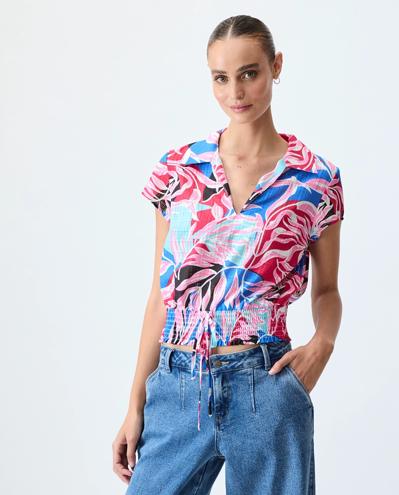 BLUSA MUJER IO FUCSIA FANTASIA - 1