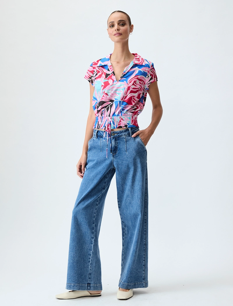 BLUSA MUJER IO FUCSIA FANTASIA - 5