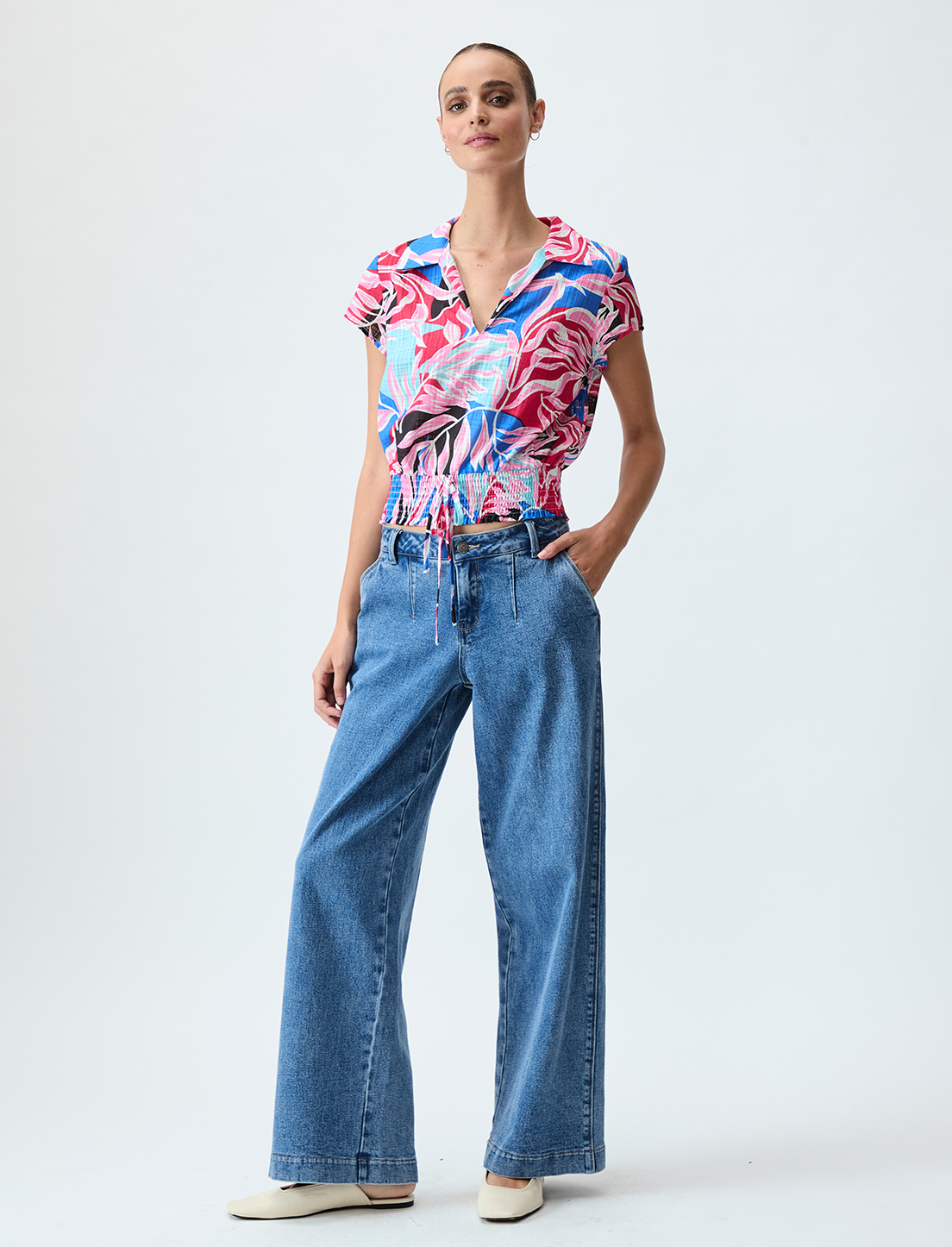 BLUSA MUJER IO FUCSIA FANTASIA - 5