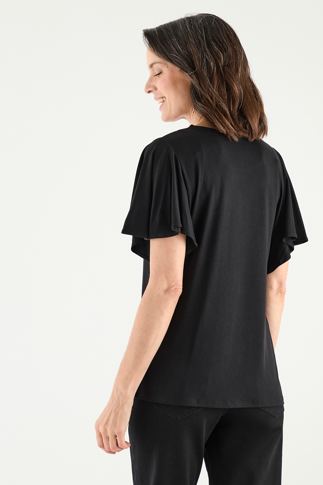 POLERA MUJER MA GRIFFE NEGRO ESTAMPADO FOCALIZADO - 4
