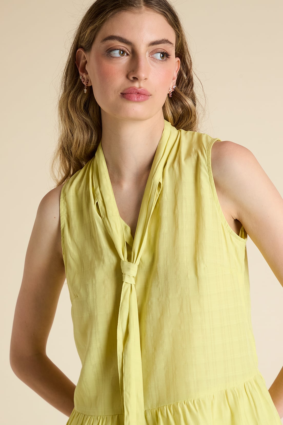 BLUSA MUJER IO AMARILLO LISA - 3