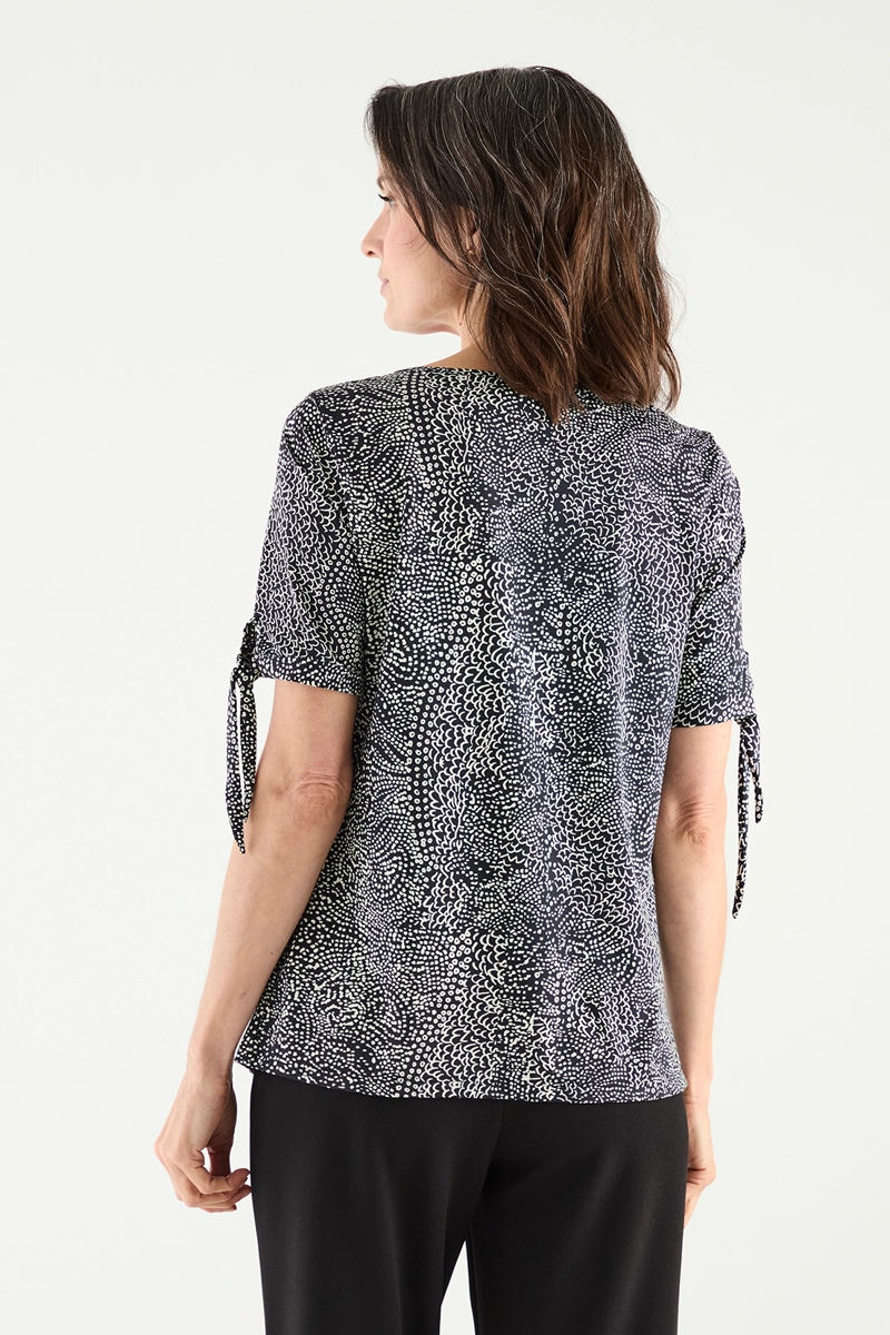 POLERA MUJER MA GRIFFE BEIGE ESTAMPADA - 4