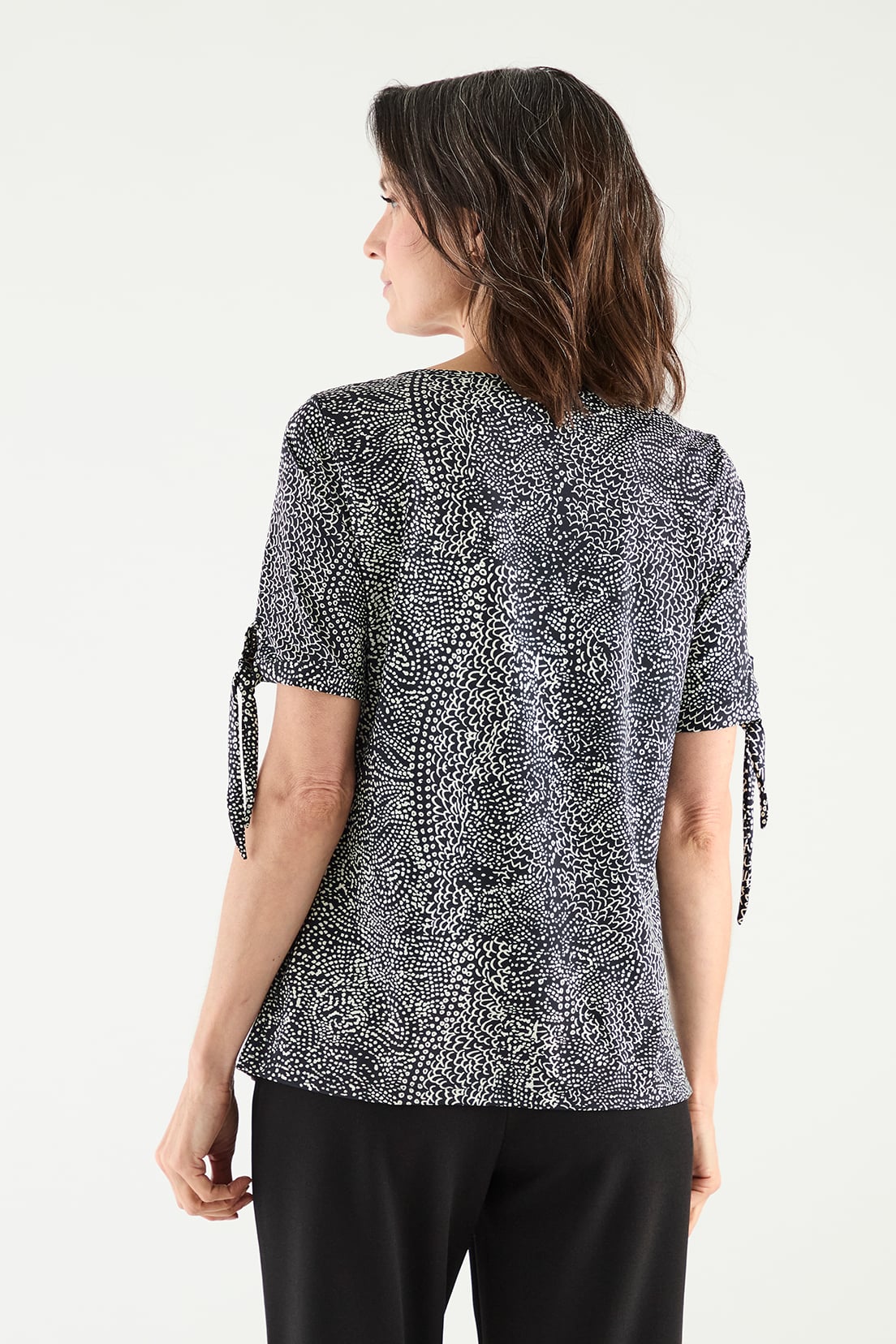 POLERA MUJER MA GRIFFE BEIGE ESTAMPADA - 4